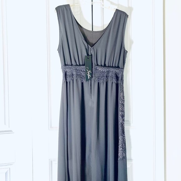 J the Way Maxi Dress with Lace (L) New With Tag - Picture 3 of 9